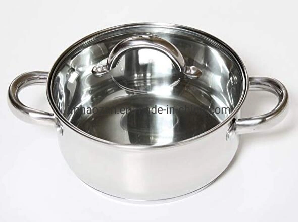 12-Pieces Stainless Steel Cookware Set Silver