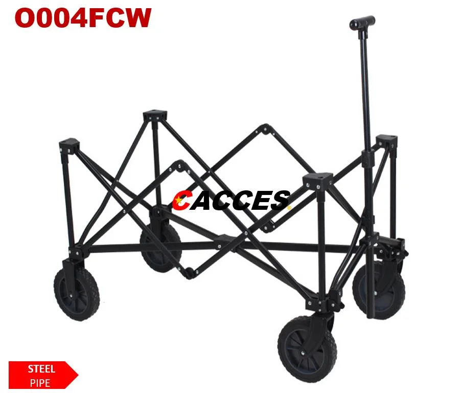 Foldaway Trolley Foldable Large Capacity 100kg,Collapsible Camping Wagon,Foldable Pull Wagon,4 Wheel Festival Trolley,Portable Hand Cart,Transport Utility Cart