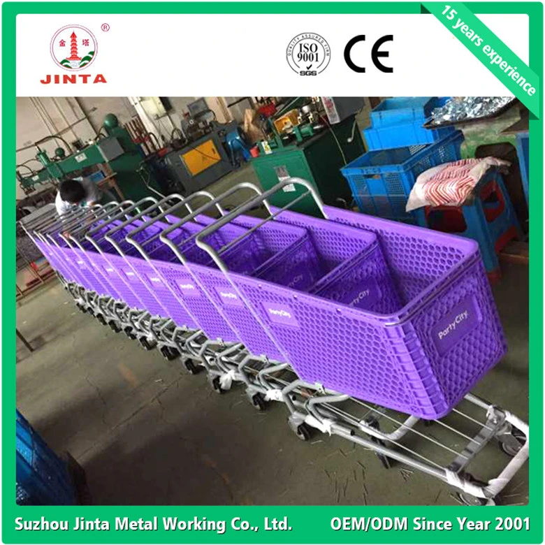 Aisan Style Steel and Plastic Shopping Trolley