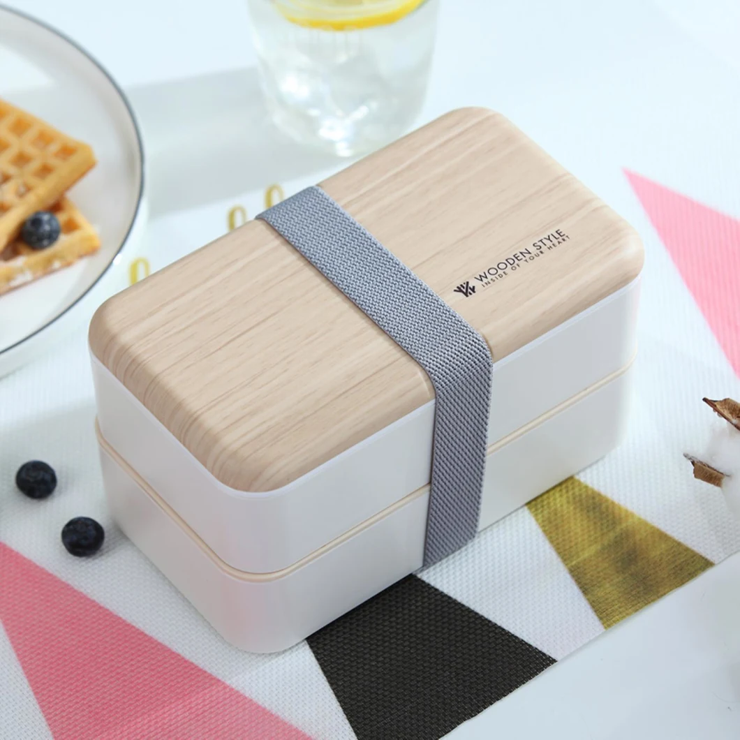 Japanese Style Eco Friendly Portable Plastic Bento Lunch Box Food Packaging Lunch Box