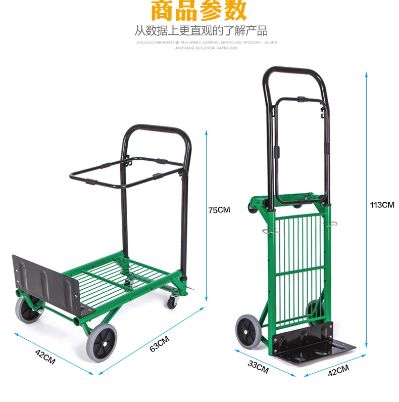 Collapsible Folding Heavy Duty Garden Pull Wagon Folding Outdoor Cart