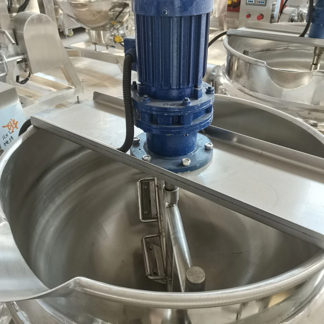 Stainless Steel Tiltable Industrial Steam Automatic Planetary Stirring Jacketed Pot with Mixer