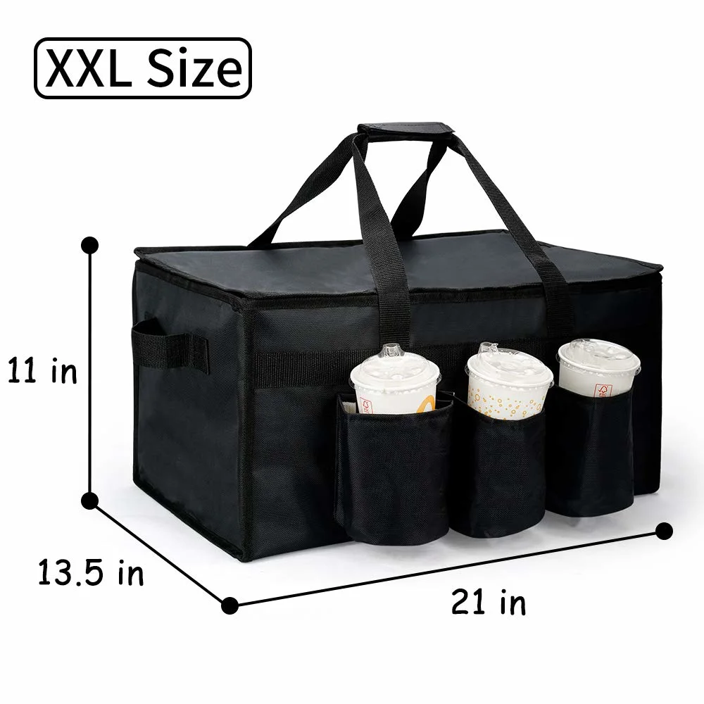 Insulated Commercial Food Delivery Bag Hot/Cold Thermal Carrier