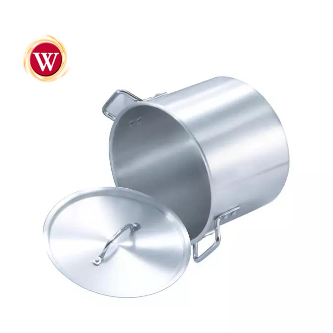 Hotel Aluminum Stock Pot Large Capycity 8qt-160qt Cooking Pot Soup Pot Steamer for Commercial Restaurant