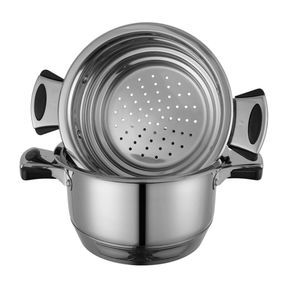 Stainless Steel Induction Pot with Glass Lid Cooking Soup Pot